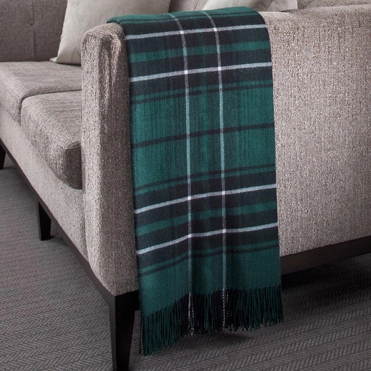 MacLeanHuntingTartanLambswoolThrow