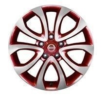 NissanJuke(F15E)RedAlloyWheel,DiamondCut17"inc.CentreCap"