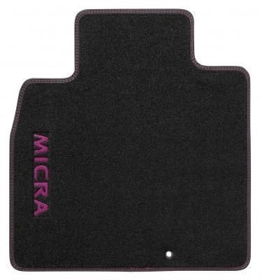 NissanMicra(K13K)VelourMats,BlackPurpleRHD2013-2016