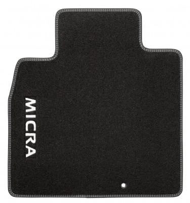 NissanMicra(K13K)VelourMats,WhiteRHD2013-2016