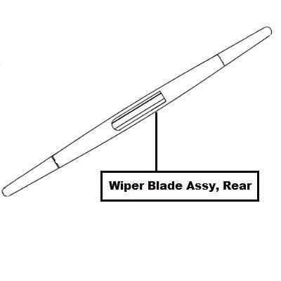 NissanMicra(K14FR)WiperBladeAssy,Rear
