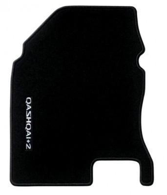 NissanQashqai+2(JJ10)VelourFloorMats,BlackLHD