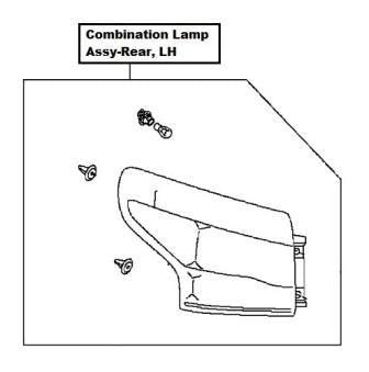 NissanQashqai(J11E)CombinationLampAssy-Rear,LH
