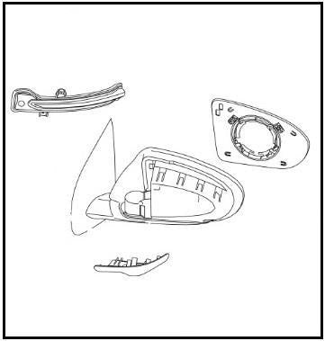 NissanQashqai(J11E)DoorMirrorAssemblyRH