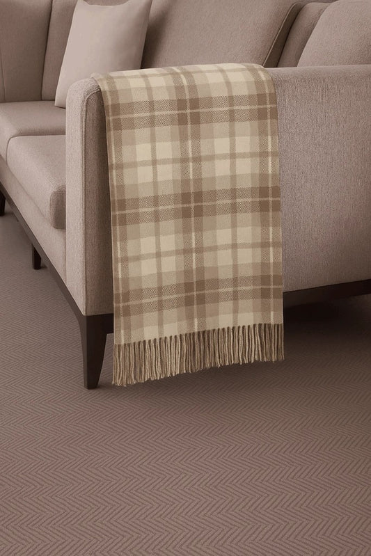 OakmoreTartanLambswoolThrow