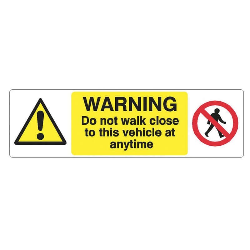 PedestrianWarningSign-380mmX100mm