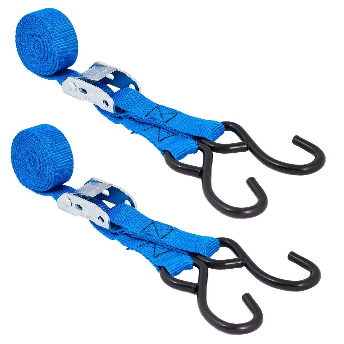 PolaireSetof2BlueMotorcycleCamBuckleStrapswithS-Hooks25mmx2m