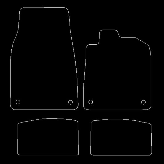 PorscheTaycan2019toCurrentclipsindriverandpassengerFloorMats