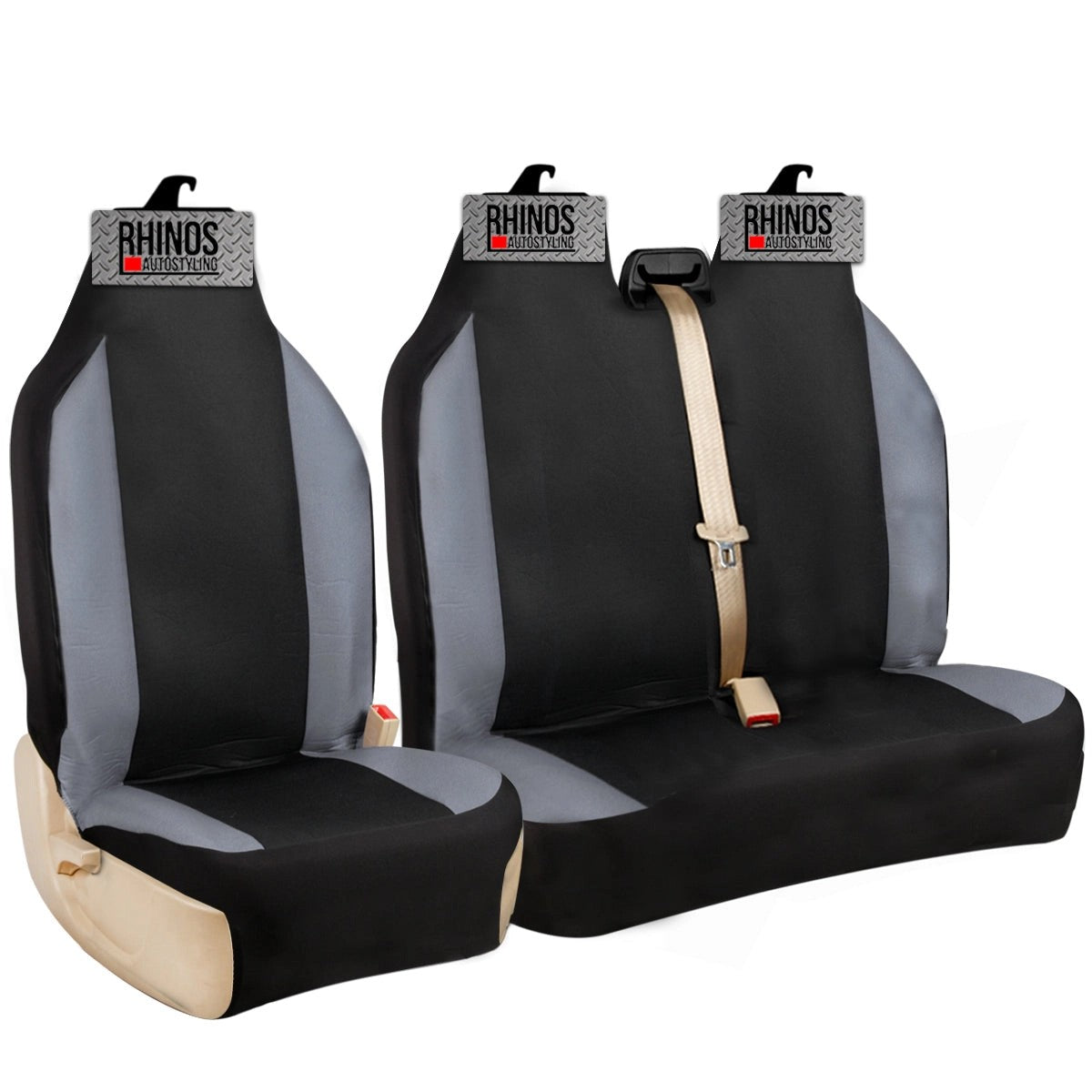 PREMIUMGREYPATCHFABRICVANSEATCOVERS2+1Sale