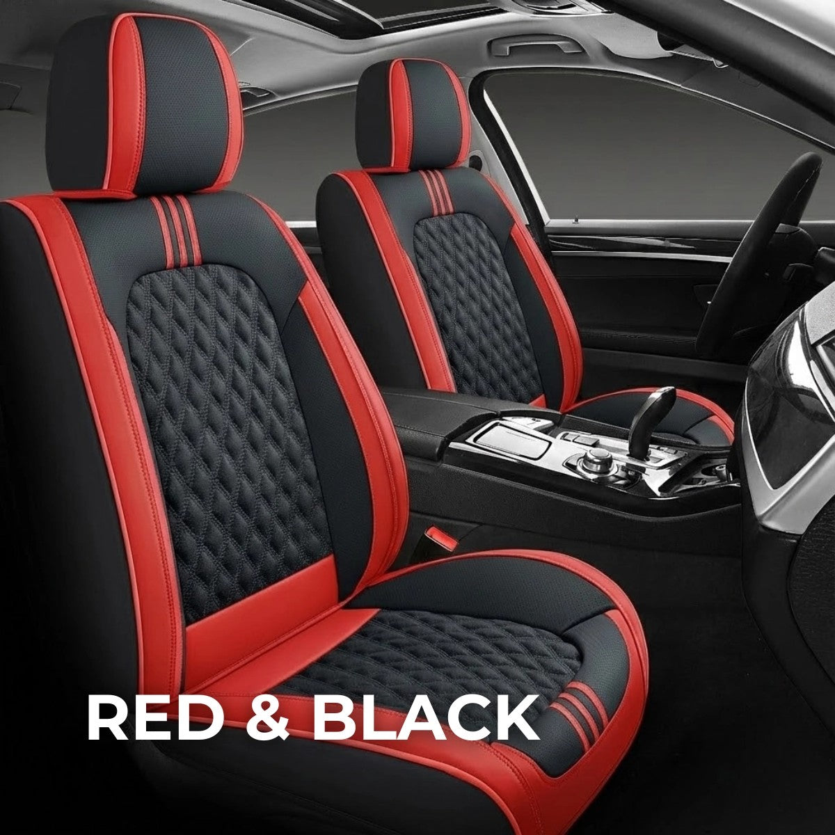 Red&BlackCarSeatCovers