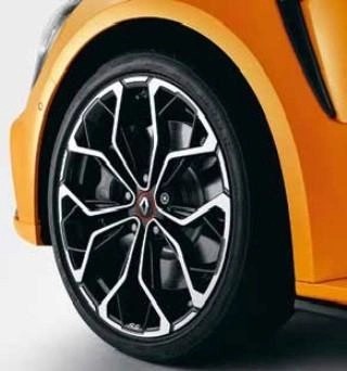 RenaultMeganeRS(4)AlloyWheel,BlackDiamond-CutInterlagos19""