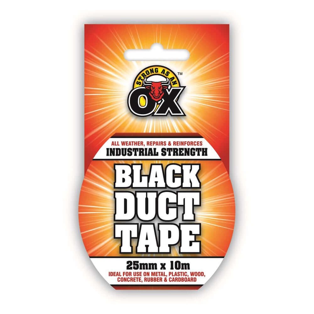SAAOBLACKDUCTTAPE25MMx10M