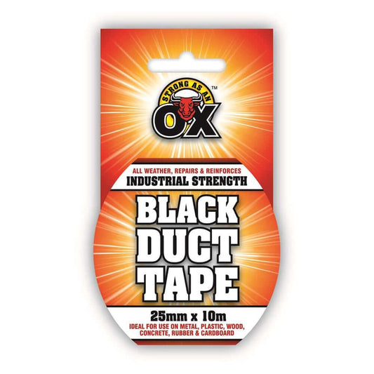 SAAOBLACKDUCTTAPE25MMx10M