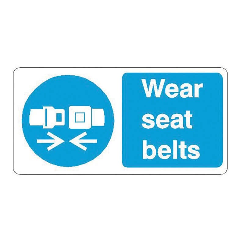 SeatBeltSign-200mmX100mm