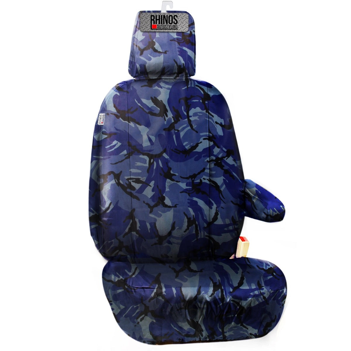 SINGLEFORDTRANSITCUSTOM2013-2022FULLYTAILOREDVANDRIVERSEATCOVERBLUECAMOUFLAGESale