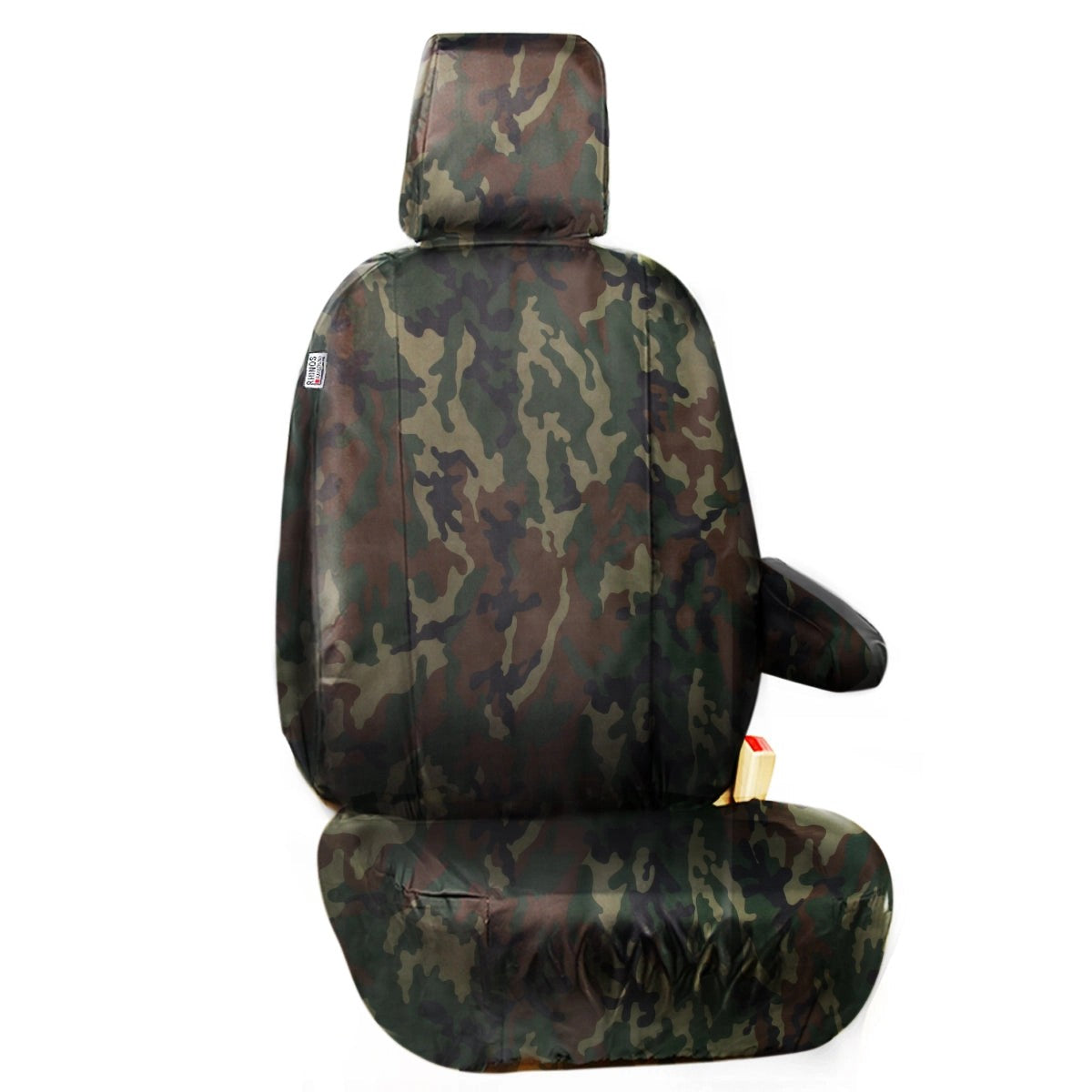 SINGLEFORDTRANSITCUSTOM2013-2022FULLYTAILOREDVANDRIVERSEATCOVERGREENCAMOUFLAGESale