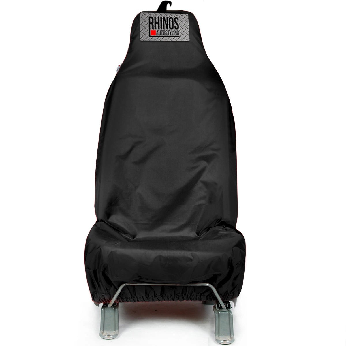 SingleHeavyDutyDriverCaptainPassengerVanCarSeatCoverProtectorWaterproof-BLACK-1xFrontSale