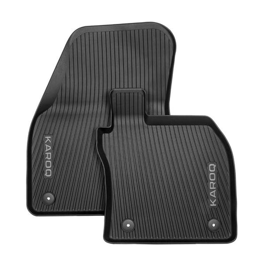 SKODAAll-weatherfloormatsFrontmatswithKAROQlettering