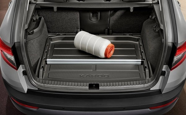 SKODAALUpartitionfortheplasticbootmat