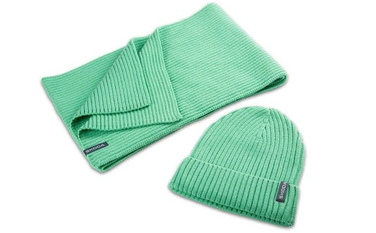 SKODAWoollyHat&ScarfGreen