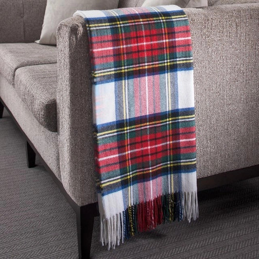 StewartDressTartanLambswoolThrow