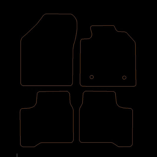 SuzukiSwift2020to2024Hybrid285mmdriverclipspacingFloorMats