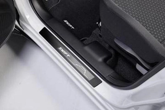 SuzukiSwiftDoorSillTrimSet,Blackwithlogo