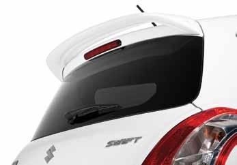 SuzukiSwiftRearUpperSpoiler'SportsStyle'SuperiorWhite2010-2017