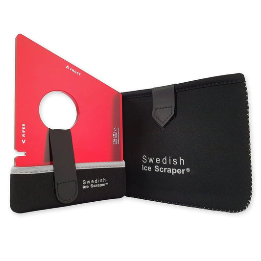 SwedishIceScraper6mmDarkRedwithNeopreneHolderandSleeve