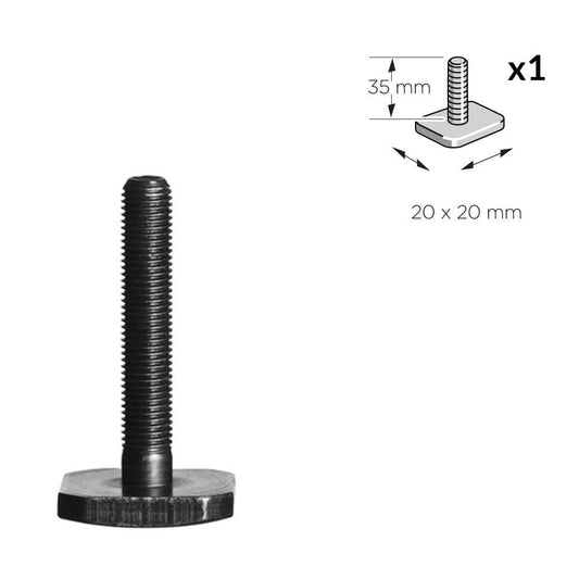 Thule50336ReplacementT-TrackBoltM6x35mmforProRide591,598,FreeRide532,OutRide561&UpRide599