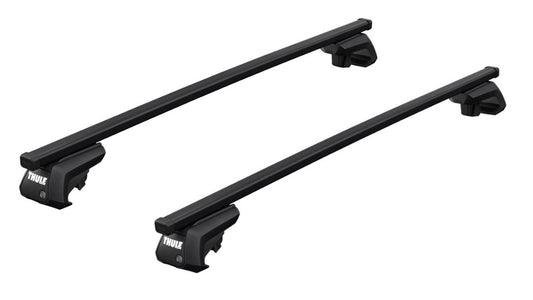 ThuleRoofRackforAUDIA6Allroad5-drEstate,2006-2011-RaisedRoofRails(SquareBarEvoRoofBars)