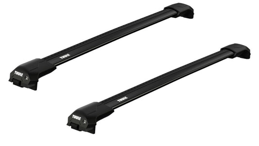 ThuleRoofRackforAUDIA6Allroad5-drEstate,2019on-RaisedRoofRails(WingBarEdgeBars-Black)