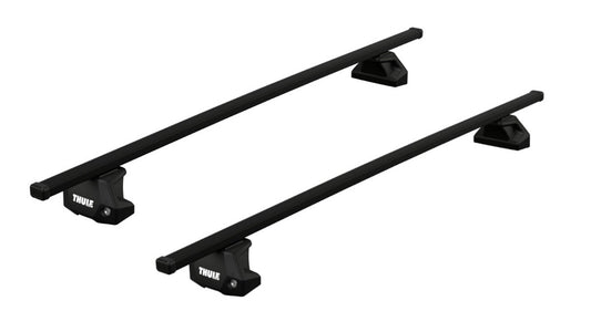 ThuleRoofRackforBMW1-Series5-drHatchback,2020-2024-FixedPoints(SquareBarEvoRoofBars)