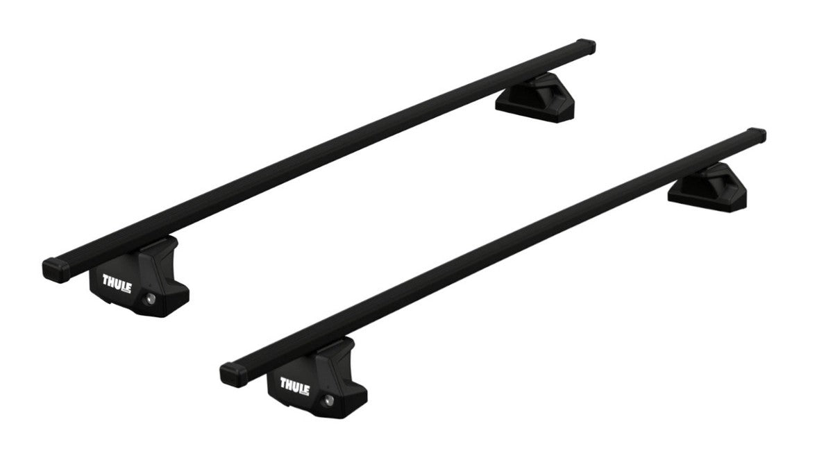 ThuleRoofRackforBMW5-Series4-drSaloon,2010-2017-FixedPoints(SquareBarEvoRoofBars)