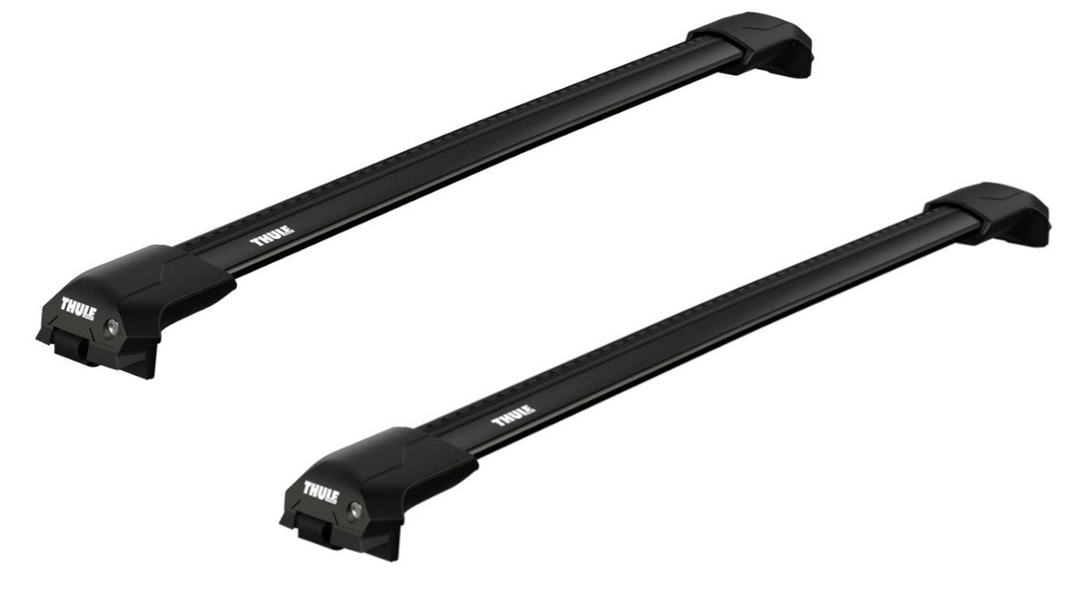 ThuleRoofRackforBMWX55-drSUV,2007-2013-RaisedRoofRails(WingBarEdgeBars-Black)