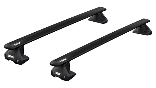 ThuleRoofRackforBMWX65-drSUV,2015-2019-NormalRoof(WingBarEvoBars-Black)