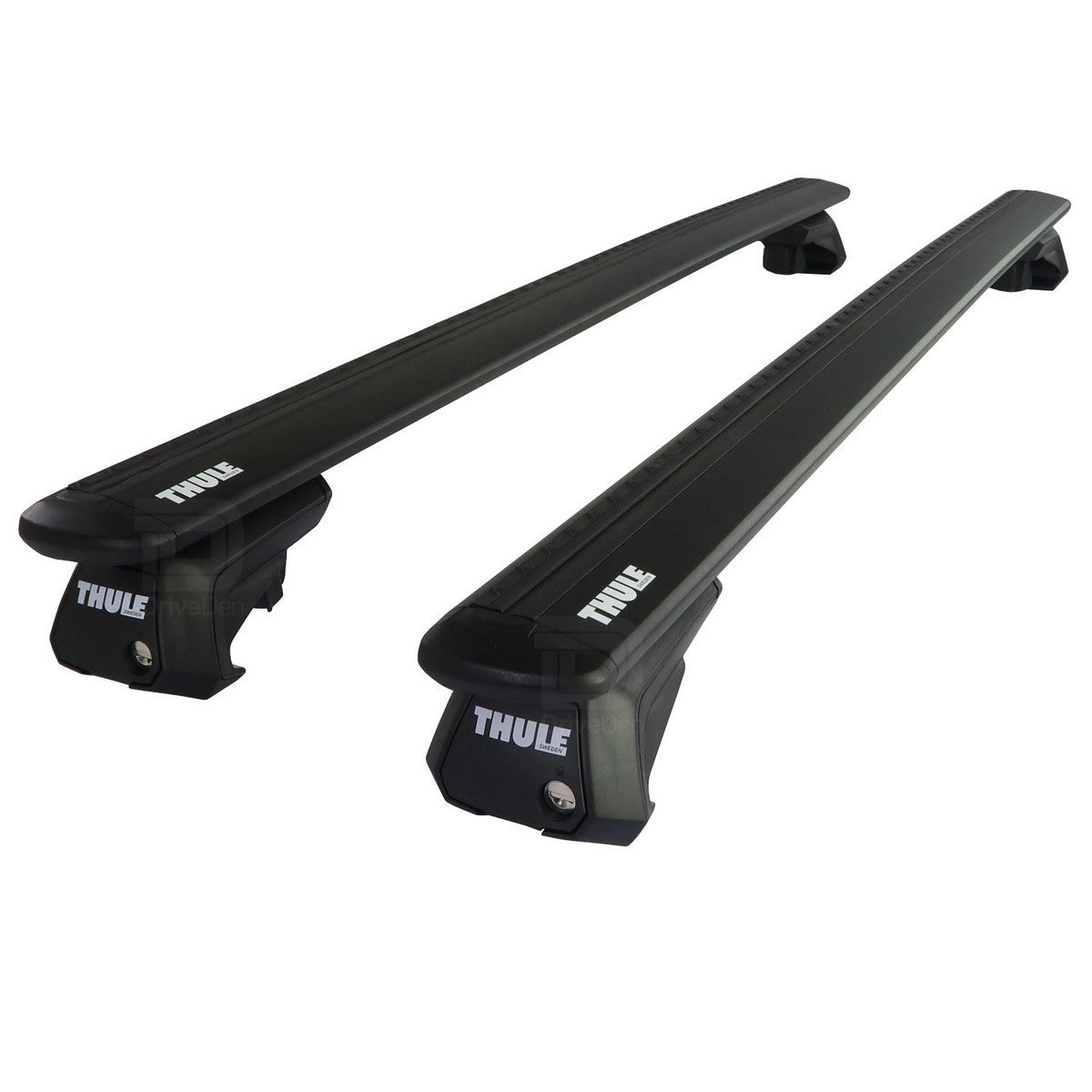 ThuleWingBarEvoBlackAluminiumRoofBarstofitVolkswagenCaddyMaxiVanMk.42015-2020(OpenRoofRails)