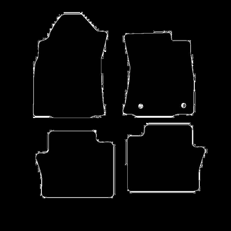 ToyotaHilux2020toCurrentExtraCabManualFloorMats