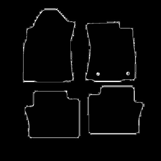 ToyotaHilux2020toCurrentExtraCabManualFloorMats