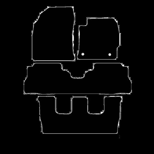 ToyotaPrius2021toCurrentPluswithonepiece2ndrowFloorMats