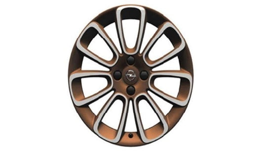 VauxhallADAMAlloyWheel7Jx17"-4Studs-Copper/CreamWhite"