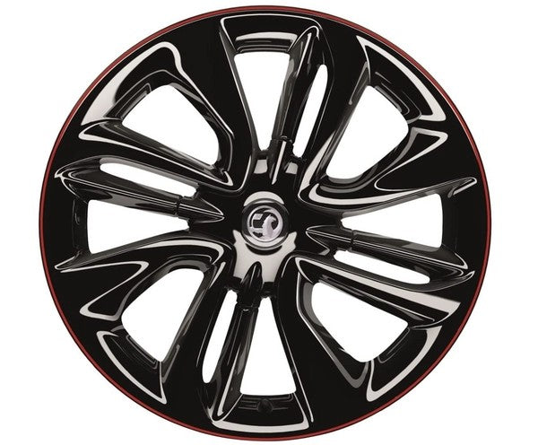 VauxhallADAMAlloyWheel7x17"-4Studs-Black/Red"
