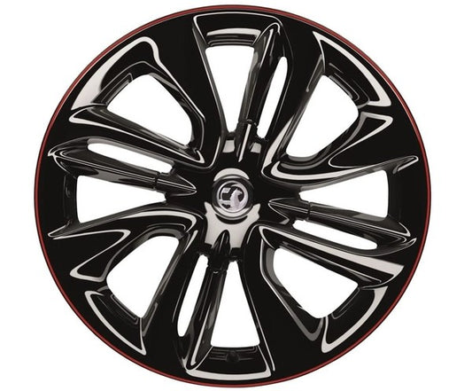 VauxhallADAMAlloyWheel7x17"-4Studs-Black/Red"