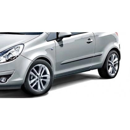 VauxhallCorsaD3-drBodySideProtectionMouldingKit-StarSilver
