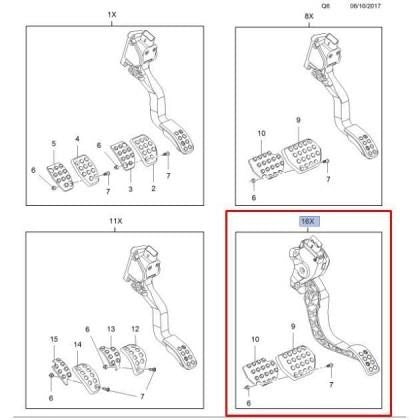 VauxhallCrosslandXDriveFootPedalReplacementCovers-Automatic
