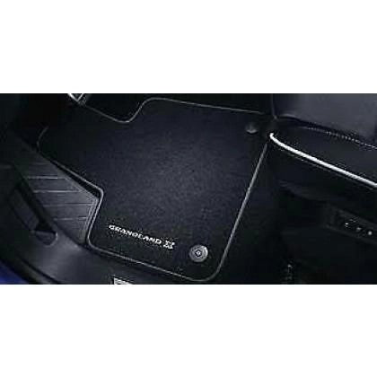 VauxhallGrandlandX-FootwellFloorMats-VelourCarpets-JetBlack