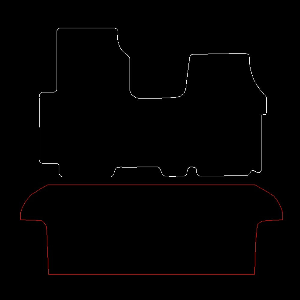 VauxhallVivaro2001to20141piecefrontand1piecerearforbenchseatFloorMats