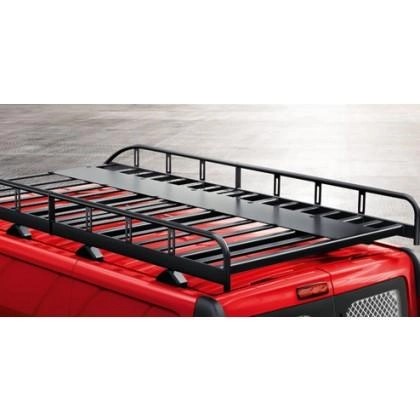 VauxhallVivaroBRoofRackTrayWalkway-SteelBlack-L2H2swingdoors