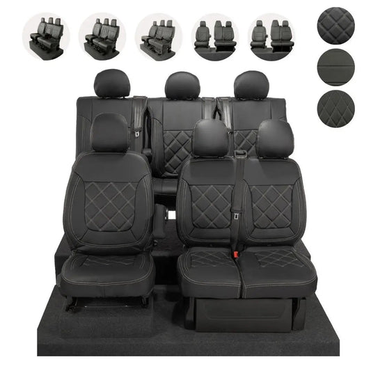 VauxhallVivaroSeatCoversTailoredLeatherette