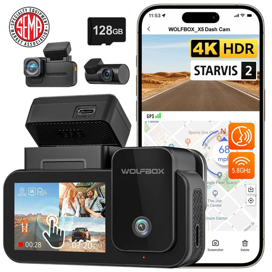 WOLFBOXX5TouchscreenMiniDashCamera
